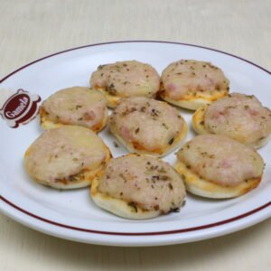 Mini pizza de presunto e queijo da Gamela (unidade)